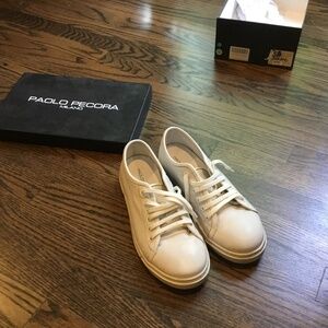 Paolo Pecora white leather sneakers